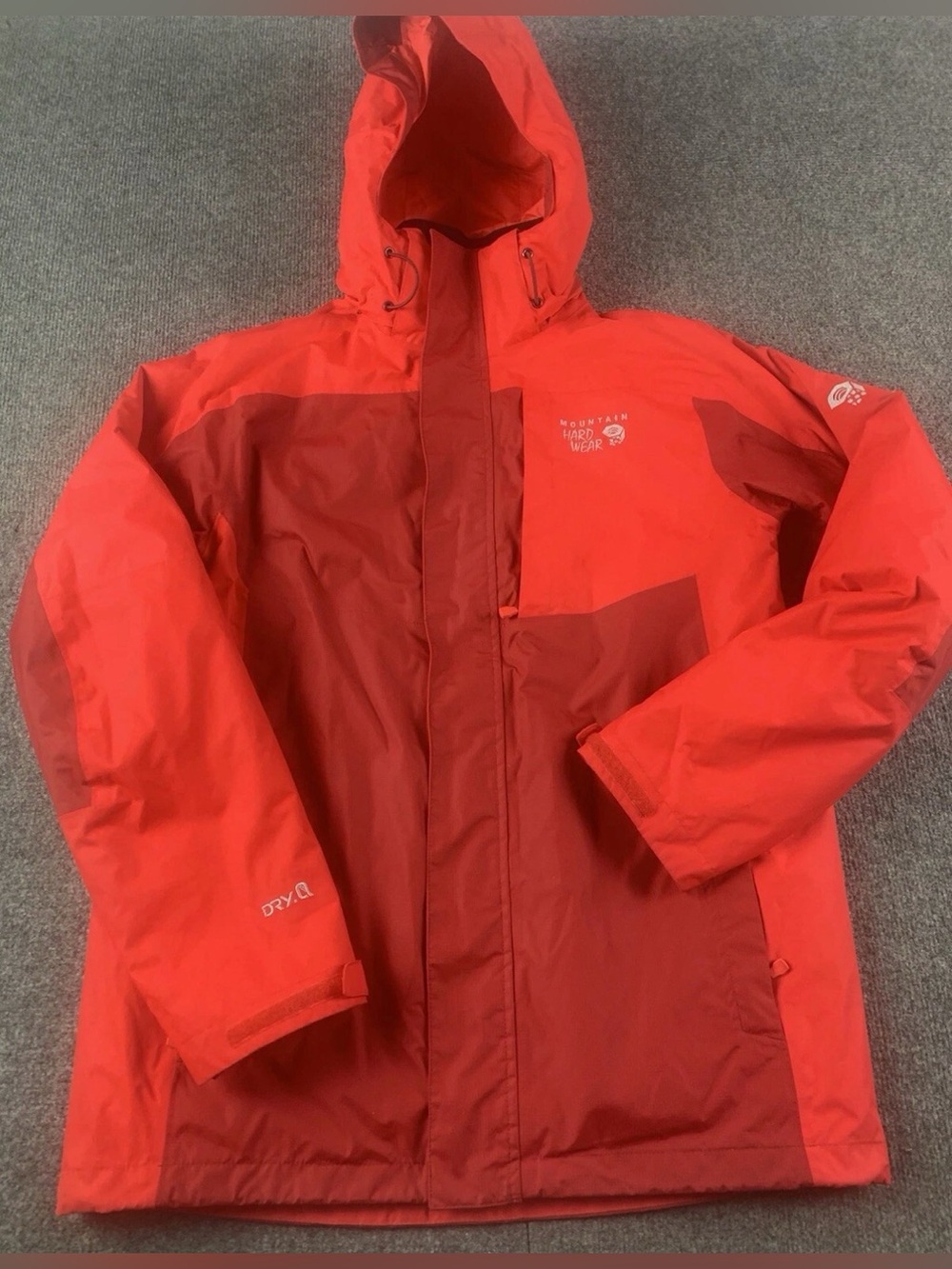 Mountain Hardwear Dry.Q Mens Nylon 2 Layer Insulated Jacket Size S Red
